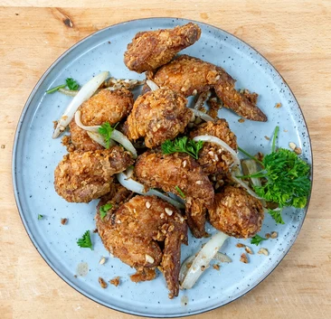 Garlic butter wings from Lucky Koi Express in Winnipeg