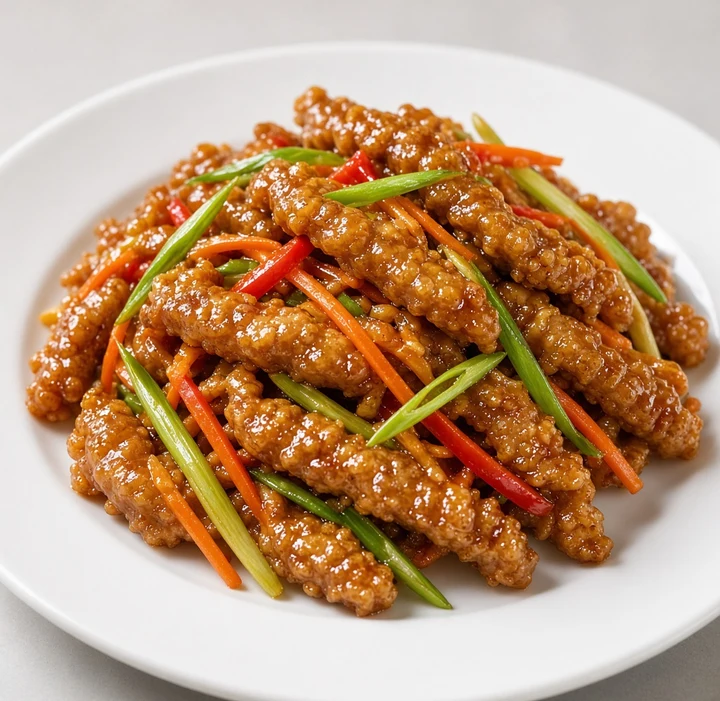 Ginger beef, a Winnipeg Chinese takeout classic, from Lucky Koi Express
