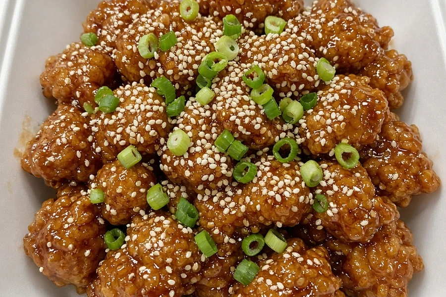 Sesame Chicken from Lucky Koi Express Chinese Restaurant, Winnipeg